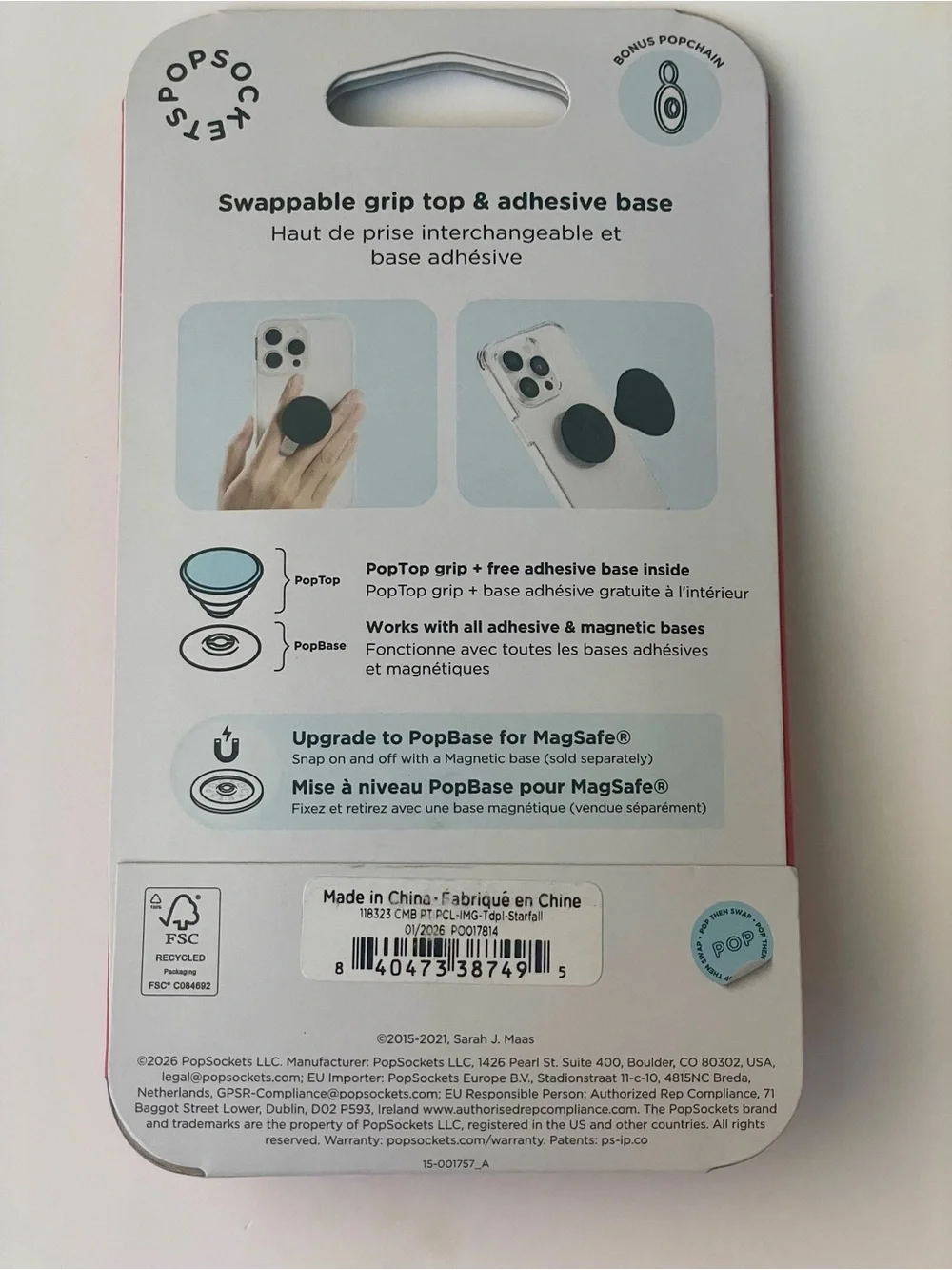 PopSockets PopTop A Court of Thorn Roses Book Sarah J Maas Phone Grip Starfall